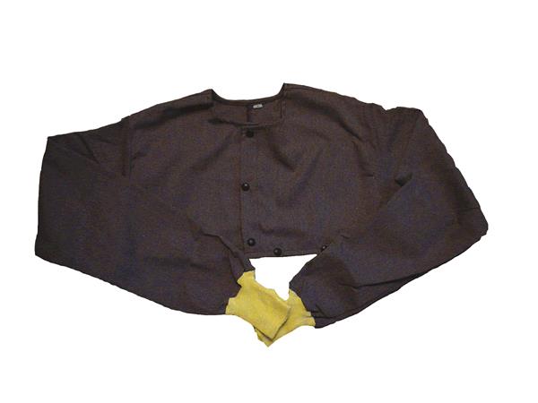 BARRWELD® Welding Cape Sleeves w/ Thumbholes, 2XLarge - Latex, Supported